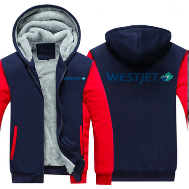 WESTJET AIRLINES JACKETS FLEECE SWEATSHIRT